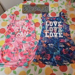 Girls' Summer Dresses - Pink and Blue